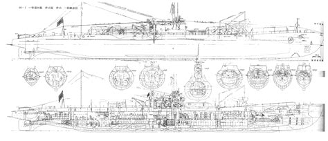 Japanese Submarine I 15 Blueprint Download Free Blueprint For 3d Modeling