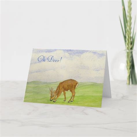 Oh Deer Get Well Soon Card Zazzle Get Well Cards Get Well Soon