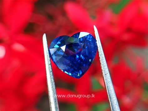Ceylon Blue Sapphire Heart Danu Group