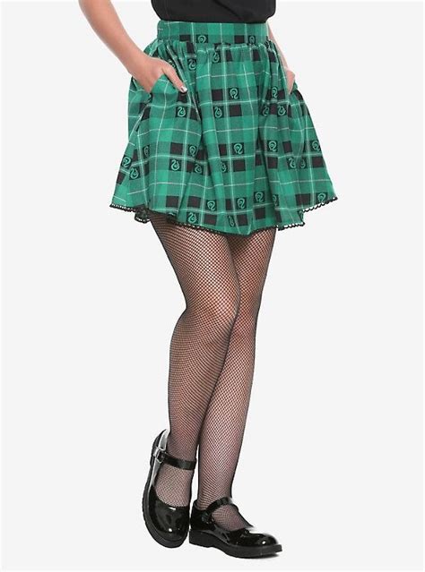 Harry Potter Slytherin Plaid Skirt With Images Slytherin Dress