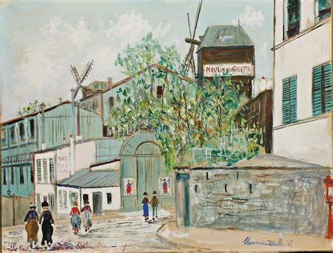 Le Moulin De La Galette By Maurice Utrillo Artsalon