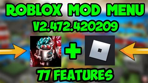 Roblox Mod Menu V2472420209 77 Features Updated Fixed Menu