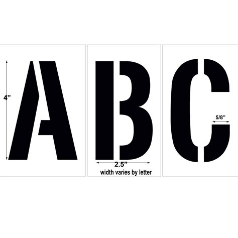 Alphabet Stencil Kit | Capital Letter Stencils | Newstripe