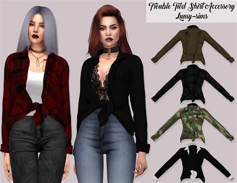 Trouble Tied Shirt Accessory Lumy Sims