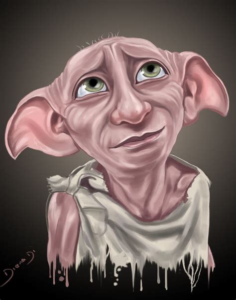Dobby The House Elf By Diana Di On Artstation Harry Potter Painting Harry Potter Creatures