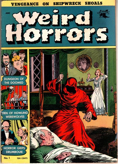 Weird Horrors 1 1952 Horror Comics Comic Books Art Comic Book Cover