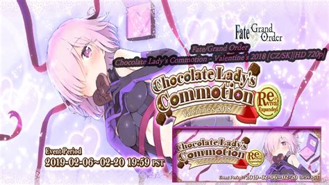 fate grand order chocolate lady s commotion valentine s 2018 [cz sk] hd 720p youtube