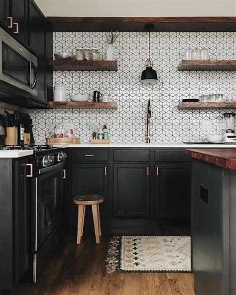 The Perfect Scandinavian Style Home Black White Kitchen