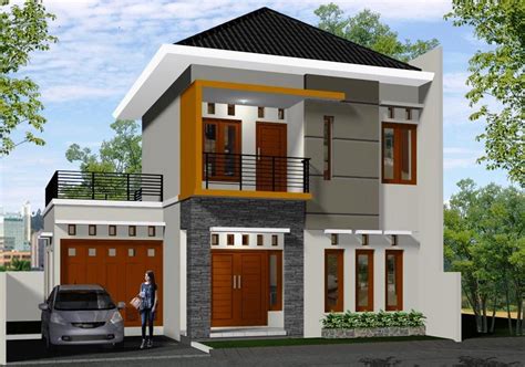 • mempertimbangkan warna cat rumah dengan warna genteng. 78 Variasi Warna Cat Rumah Minimalis Tampak Depan Yang ...