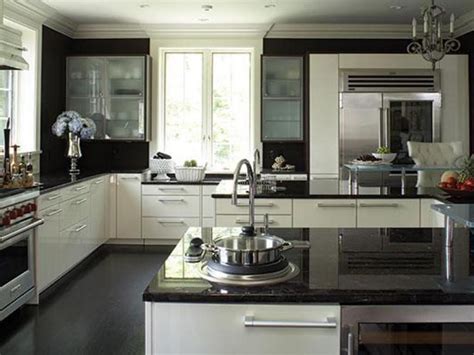 Dulux whisper white farmhouse kitchen. Interior: Amazing Black Granite Countertops Kitchen Also ...