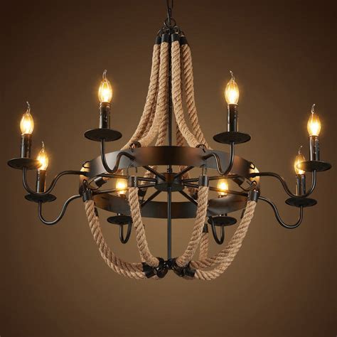 In an attempt to safeguard the end user, many ceiling fan manufacturers have made the transition to candelabra type ceiling fan light bulbs. Homary Hemp Rope Suspended Candelabra Chandelier Kitchen ...