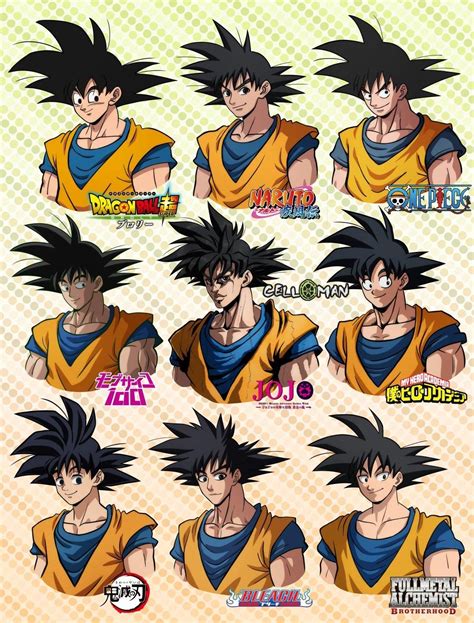 goku in 9 different art styles son goku dragon ball super manga dragon ball super funny