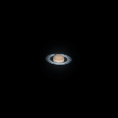 Amateur Photo Of Saturn Taken With An 8 Telescope From Backyard In