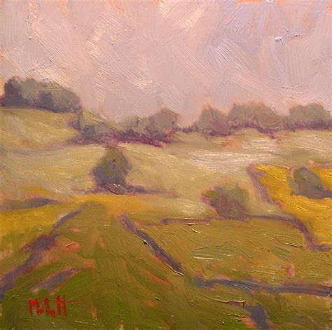 Heidi Malott Original Paintings Moor Landscape Fields Grassy Green