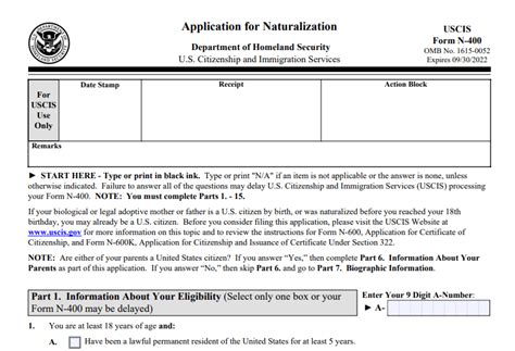 Form N 400 Application For Naturalization Documentshelper