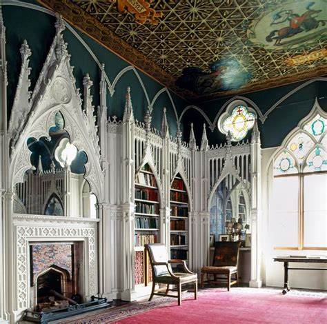 Georgian Gothic The Library At Strawberry Hill In Twickenham