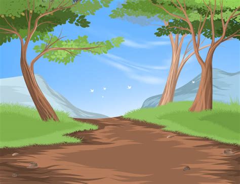 Country Dirt Road Cartoons Clip Art Vector Images And Illustrations Istock