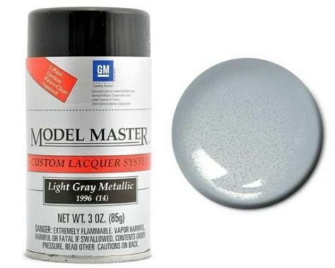 Testors Light Gray Metallic 3oz Lacquer Spray Paint 28126 Tes28126 For