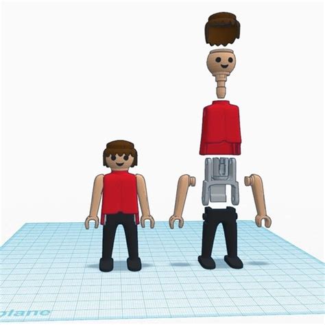 Download Free Stl File Articulated Playmobil • 3d Printing Design ・ Cults