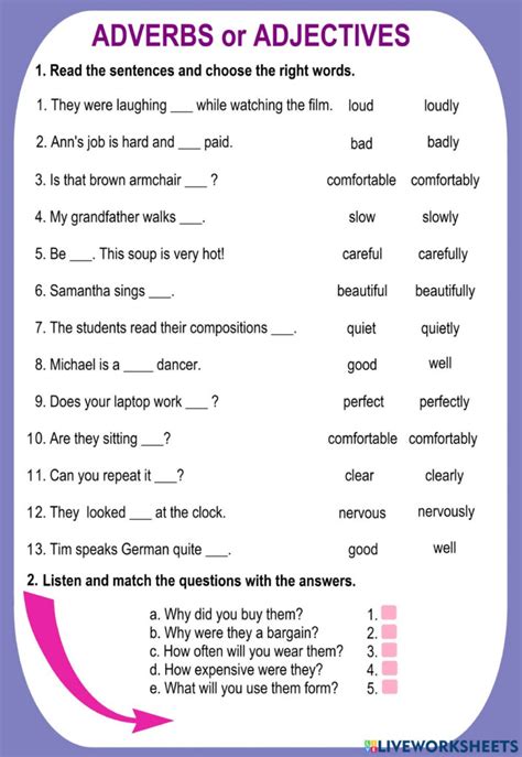 Adverbs Of Place Interactive Worksheet Adverbs Worksheet Adverbs