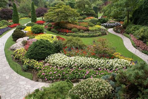 Gardens View British Columbia Nature Canada Historic Butchart