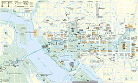 Printable Walking Tour Map Of Washington Dc Printable Maps