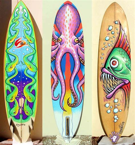 Custom Surfboard Painting Have Students Design A Symmetrical Surf Board