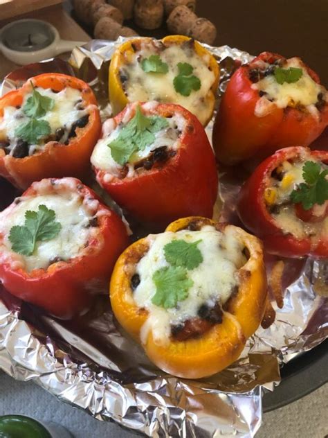 Slow Cooker Beef And Rice Stuffed Peppers Quickrecipes
