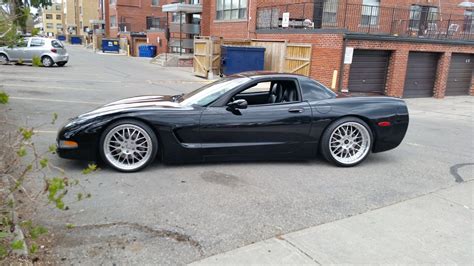 2000 Corvette Frc 6 Speed Z51 Black On Black 19x9 And 19x11