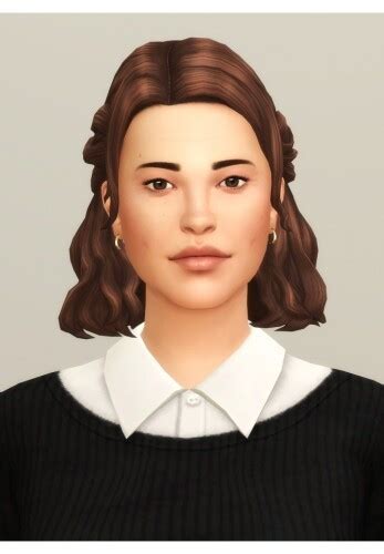 Half Up Braid Hair Edit By Rusty Nail For The Sims Spring4sims