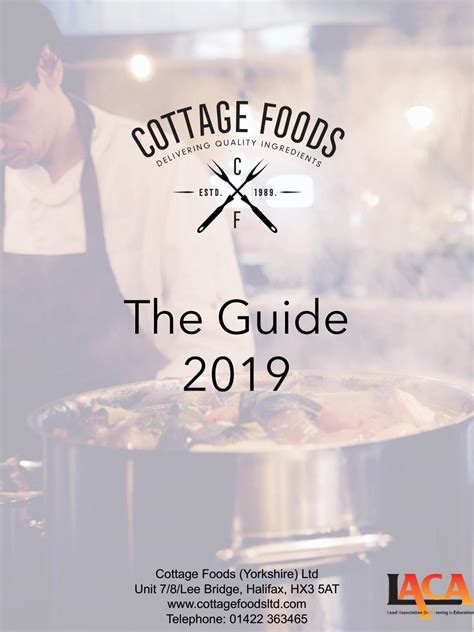 Cottage Foods Product Guide 2019 By Cottagefoodsltd Issuu