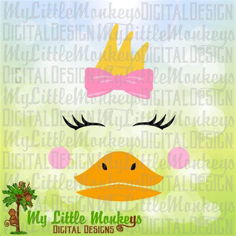 Duck Svg Duck Face Svg Duck Face Lashes Farm Svg Kids Svg Etsy