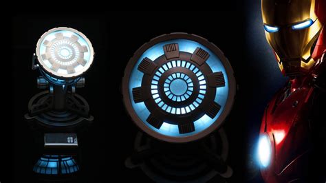 Iron Man 3 Arc Reactor - 2018 Iron Man Arc Reactor With LED Light Iron Man 3 Mark 43 MK43 PVC