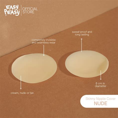 Easy Peasy Skinny Nipple Cover In Nude Seamless Nipple Tape Reuseable Sweatproof Lazada Ph