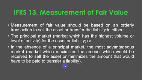Lecture Ifrs Fair Value Measurement Youtube