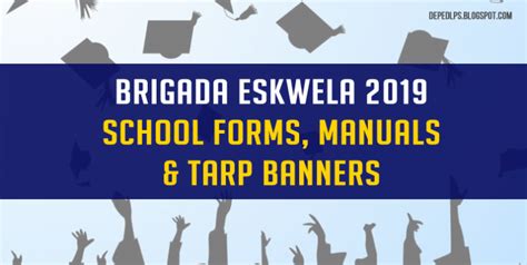 Brigada Eskwela 2019 School Forms Manuals And Tarp Banners Deped