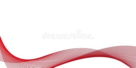 Red Wavy Background Abstract Red Background Vector Illustration Stock