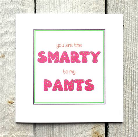 Personalised Smarty Pants Greetings Card By Fiona Gray Designs Unique