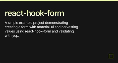 React Hook Form Codesandbox