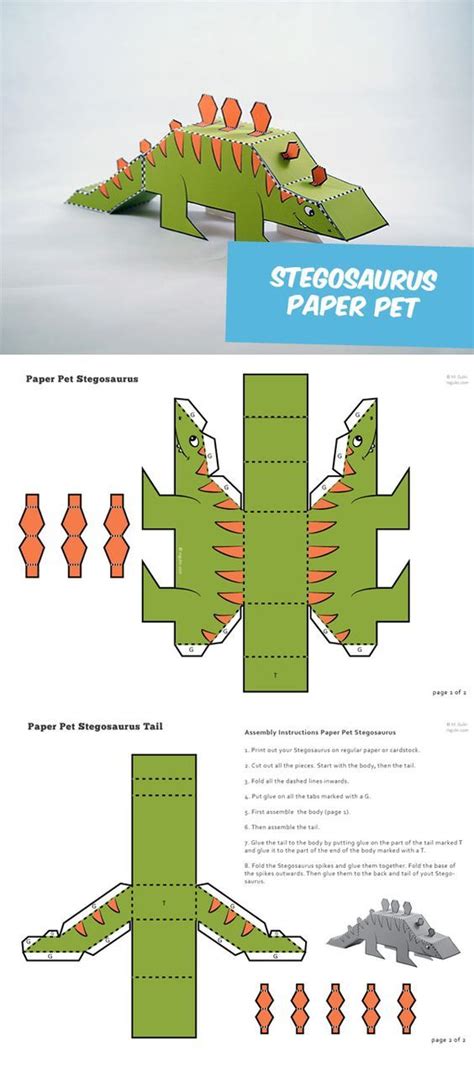 Sintético 176 Dinosaurios De Papel Para Imprimir Y Armar Musarmx