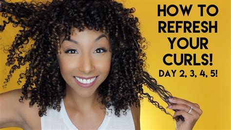 How To Refresh Your Curls Day 2 3 4 5 Curls Biancareneetoday Youtube