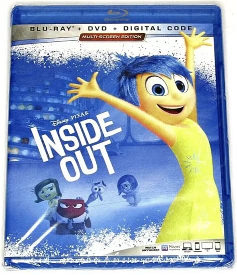 Disney Pixar Inside Out Blu Ray Dvd Digital 2019 Multi Screen Edition New 16 00 Picclick