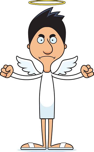 Cartoon Angry Angel Man Stock Illustration Download Image Now 2015