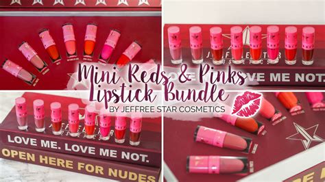 Jeffree Star Cosmetics Mini Reds And Pinks Lipstick Bundle Beauty