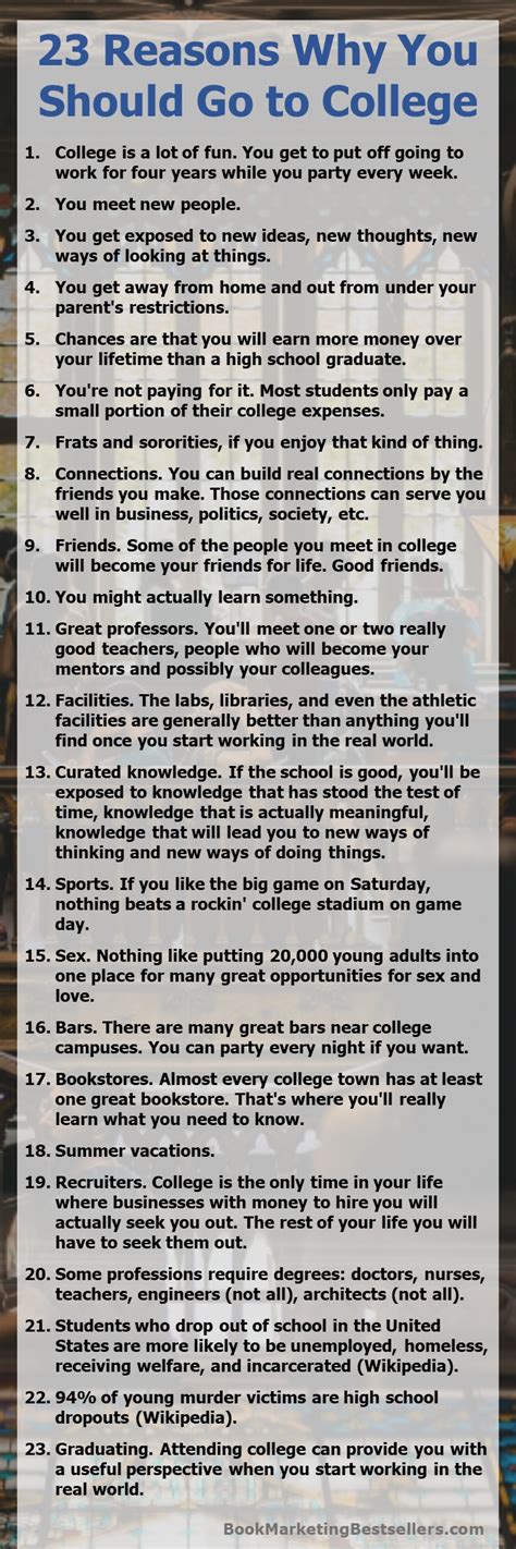 24 Reasons Why You Should Go To College Updated My Incredible Website