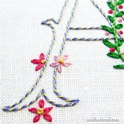 Fiber Arts Art And Collectibles Simple Monogram Embroidery Pe