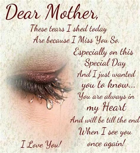 Mothers day quotes and sayings from daughter 2019. Happy Birthday to my beautiful Mother in Heaven!! I love ...