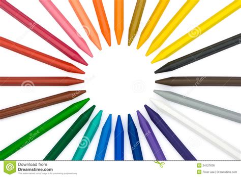 24只圈子颜色蜡笔 库存例证 插画 包括有 对象 路径 查出 图画 橙色 创造性 背包 油漆 24127636