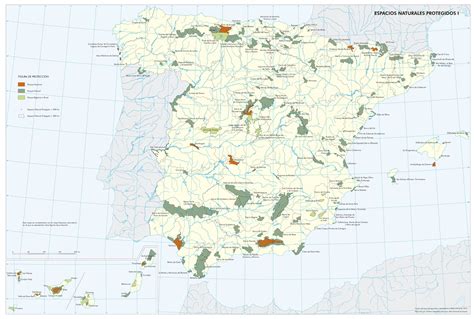 Mapa De España De Parques Naturales Mapa Fisico