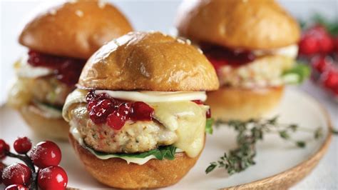 Turkey Brie And Cranberry Sliders Recipe